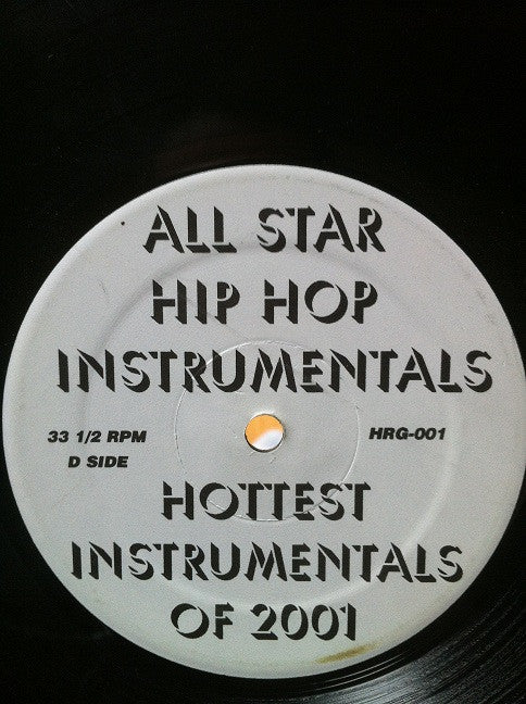 Various : All Star Hip Hop Instrumentals: Hottest Instrumentals Of 2001 (2x12")