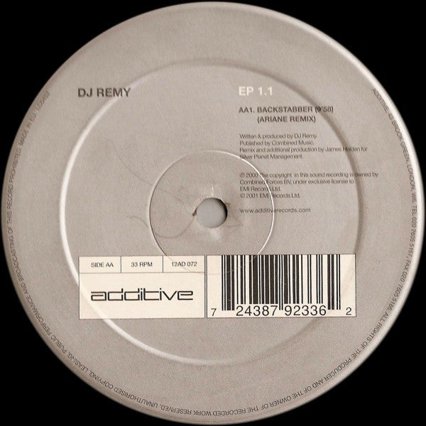 DJ Remy : EP 1.1 (12", EP)