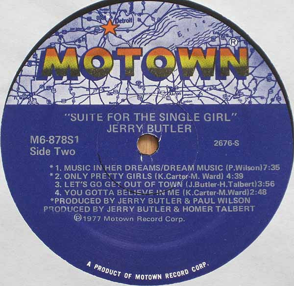 Jerry Butler : Suite For The Single Girl (LP, Album, Sup)