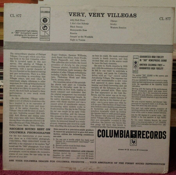 Enrique Villegas : Very, Very Villegas (LP)