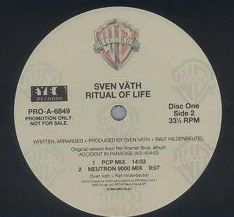 Sven Väth : Ritual Of Life / An Accident In Paradise (2x12", Single, Promo)