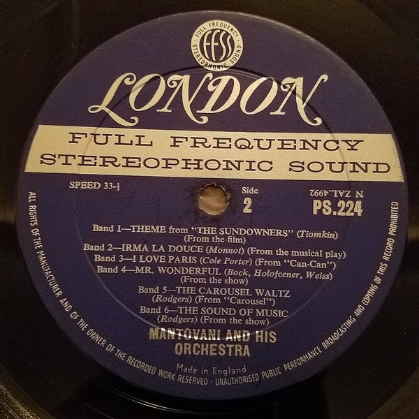 Mantovani : Great Theme Music (LP, Album)