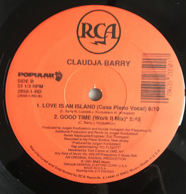 Claudja Barry : Love Is An Island (12")