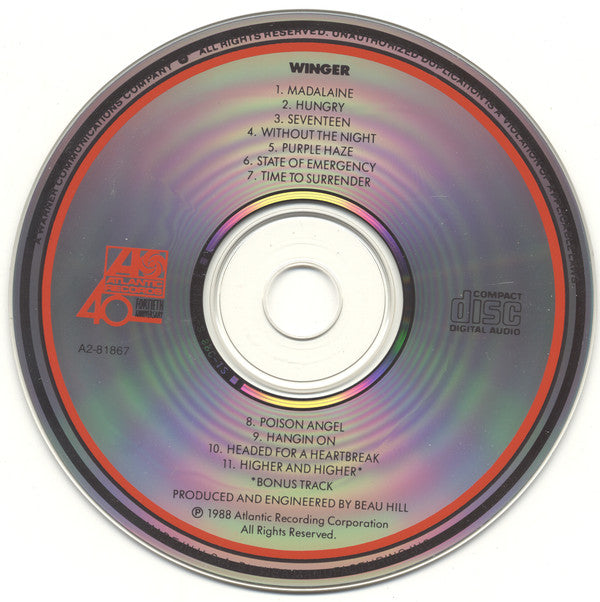 Winger : Winger (CD, Album, Club)