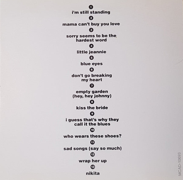 Elton John : Greatest Hits 1976-1986 (CD, Comp, Club)