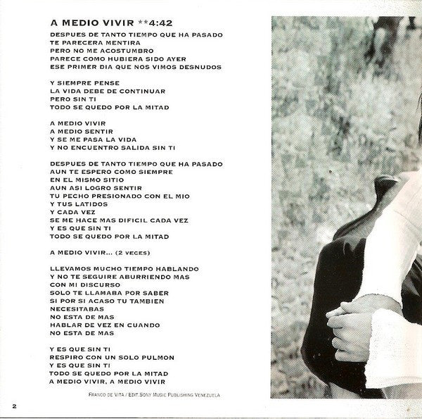 Ricky Martin : A Medio Vivir (CD, Album)