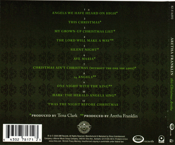 Aretha Franklin : This Christmas Aretha (CD, Album)