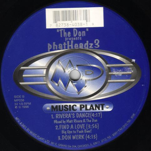 Joey "The Don" Donatello : PhatHeadz 3 (12")