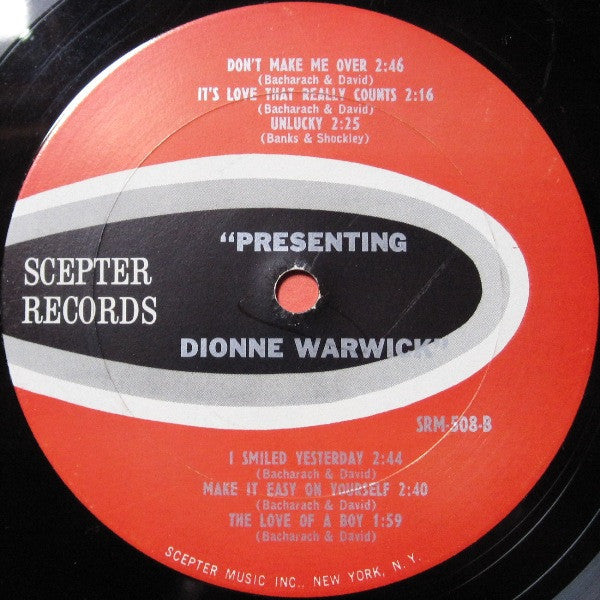 Dionne Warwick : Presenting Dionne Warwick (LP, Album, Mono)