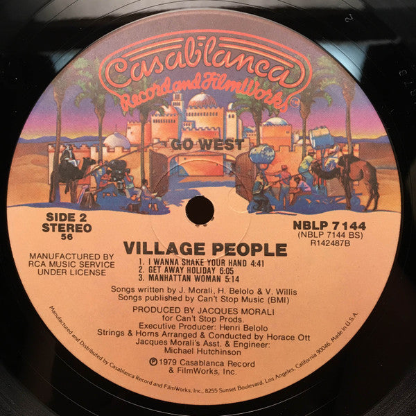 Village People : Go West (LP, Album, Club, RCA)
