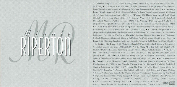 Minnie Riperton : The Best Of Minnie Riperton (CD, Comp)