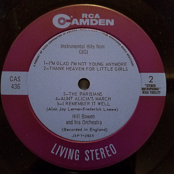 Hill Bowen And His Orchestra : Instrumental Hits From Lerner & Loewe's Gigi (LP)