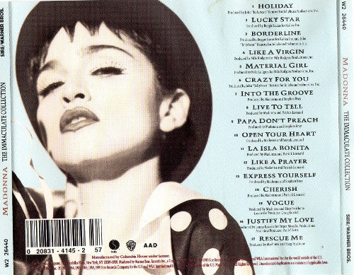 Madonna : The Immaculate Collection (CD, Comp, Club)