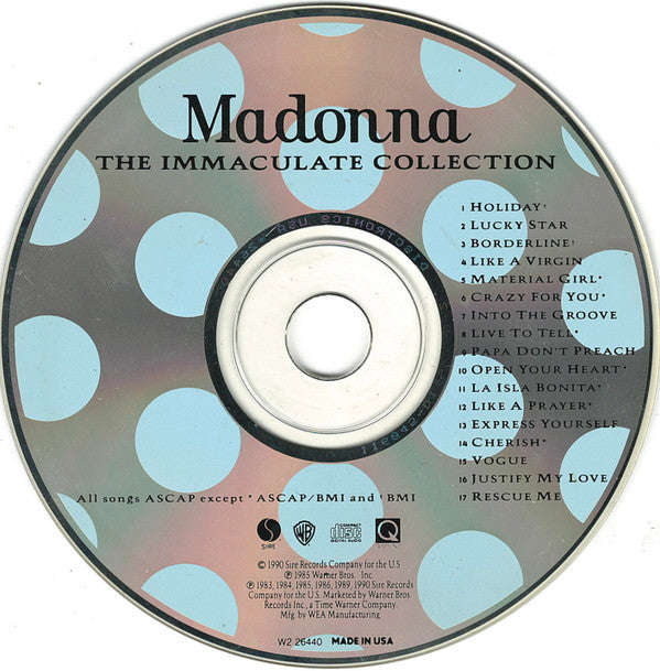 Madonna : The Immaculate Collection (CD, Comp, Club)