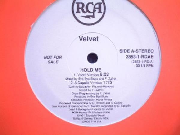 Velvet (2) : Hold Me (12", Promo)