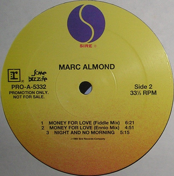 Marc Almond : My Hand Over My Heart (12", Promo)