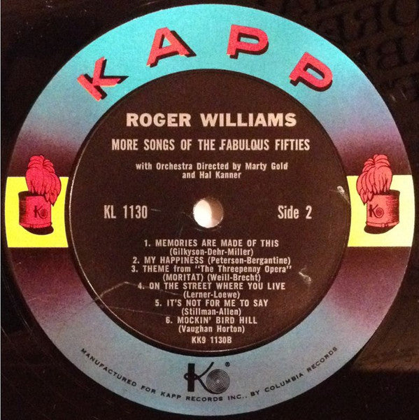 Roger Williams (2) : More Songs Of The Fabulous Fifties (LP)