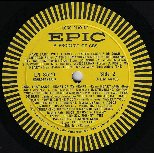 Lester Lanin And His Orchestra : Have Band, Will Travel (LP)