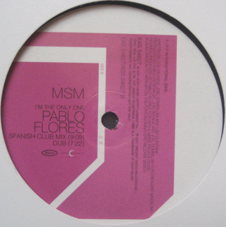 MSM : I'm The Only One (12", Promo)