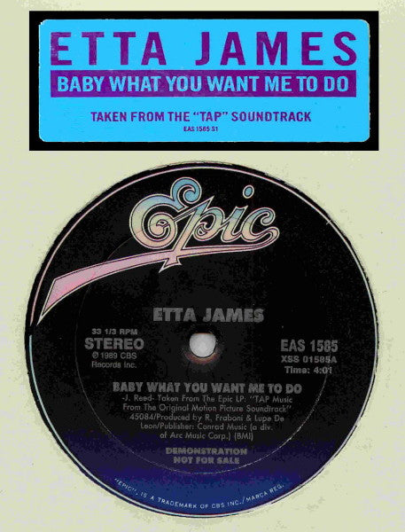 Etta James : Baby What You Want Me To Do (12", Single, Promo)