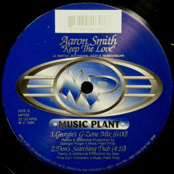 Aaron Smith : Keep The Love (12")
