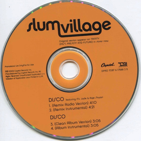 Slum Village : Disco (CD, Maxi, Promo)
