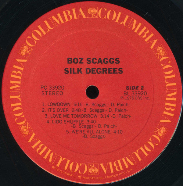 Boz Scaggs : Silk Degrees (LP, Album, Ter)