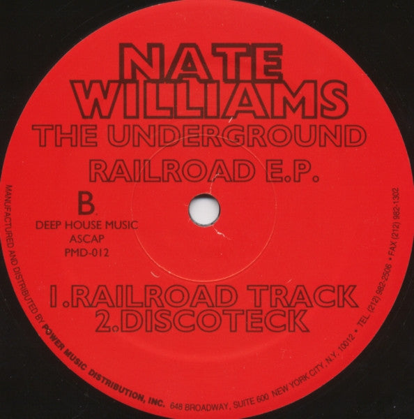 Nate Williams : The Underground Railroad E.P. (12", EP)