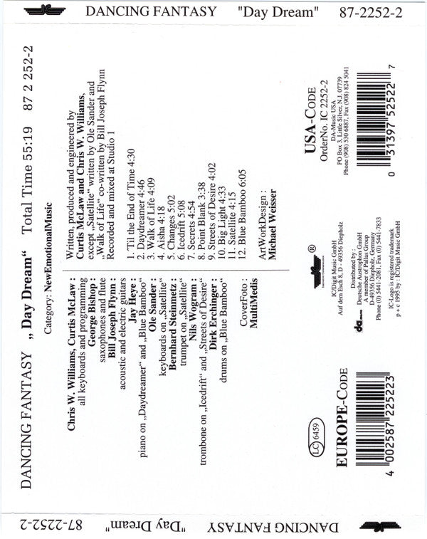 Dancing Fantasy : Day Dream (CD, Album)