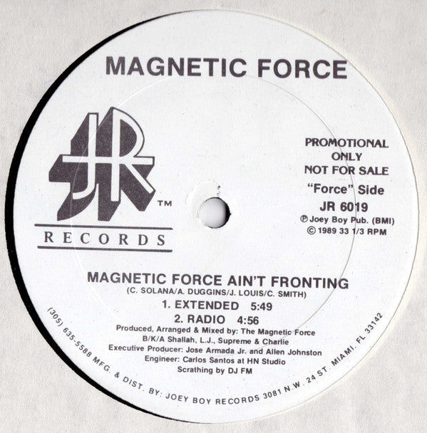 Magnetic Force (2) : Turn Up The Music / Magnetic Aint Frontin' (12", Promo)