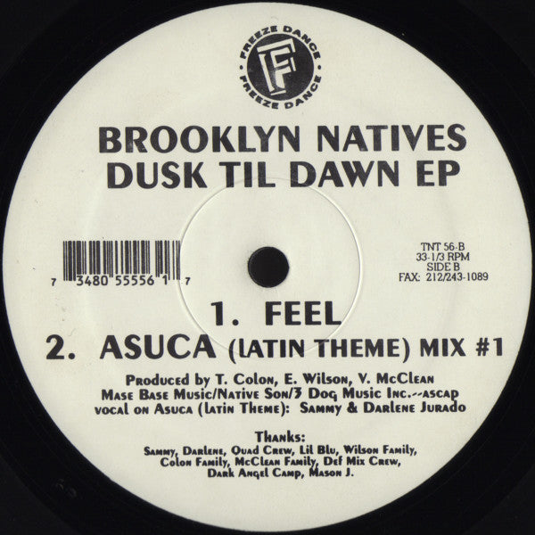 Brooklyn Natives : Dusk Til Dawn EP (12", EP)