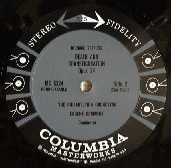 Richard Strauss, The Philadelphia Orchestra, Eugene Ormandy : Don Juan / Death And Transfiguration (LP, Album)