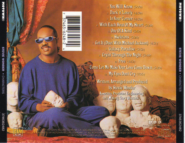 Stevie Wonder : Characters (CD, Album, RE)
