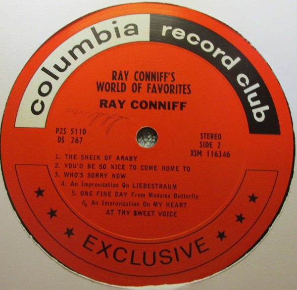 Ray Conniff : Ray Conniff's World Of Favorites (LP, Album)
