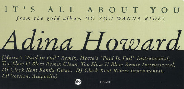 Adina Howard : It's All About You (12", Promo)