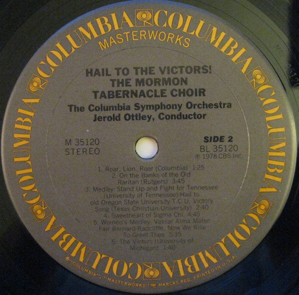 Mormon Tabernacle Choir : Hail To The Victors (LP)