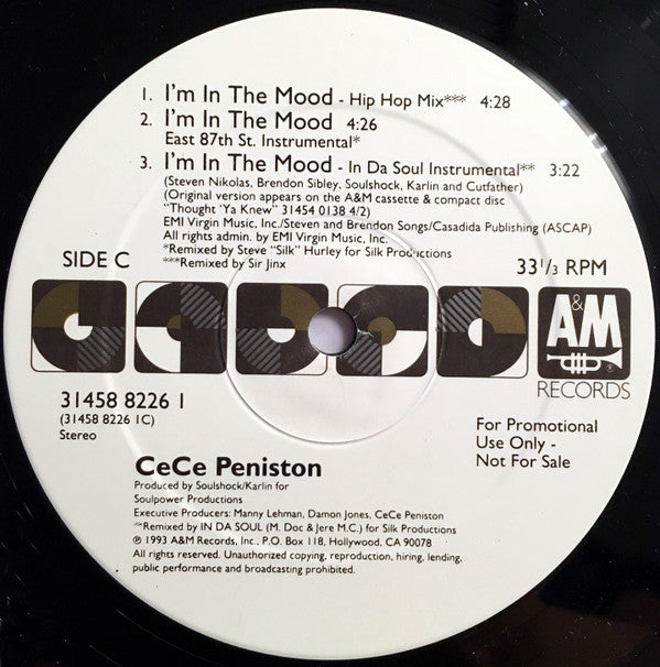 Ce Ce Peniston : I'm In The Mood (2x12", Promo)