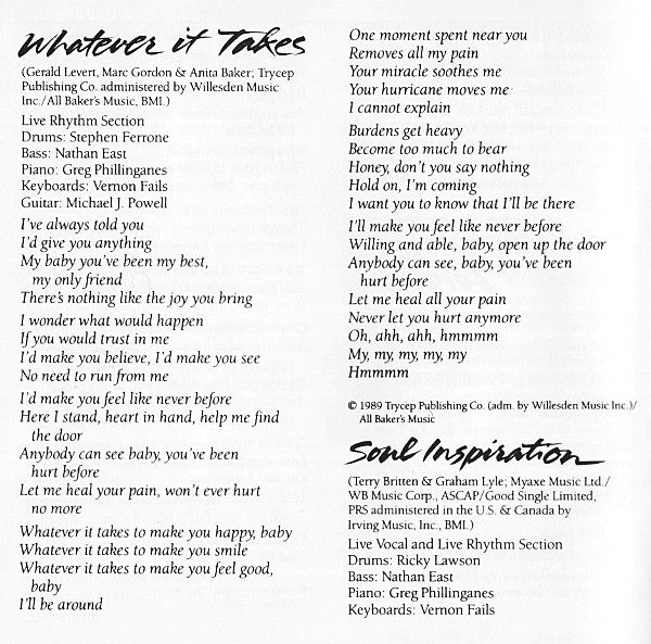 Anita Baker : Compositions (CD, Album, Club)