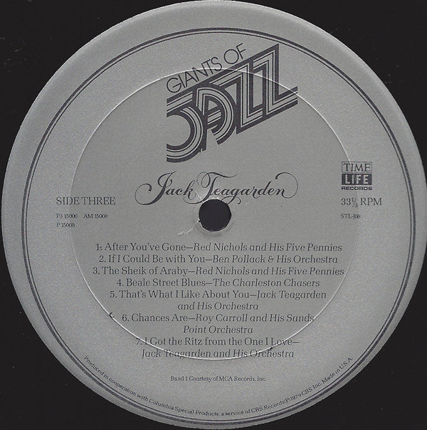 Jack Teagarden : Giants Of Jazz - Jack Teagarden (3xLP, Comp + Box)