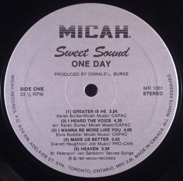 Sweet Sound (2) : One Day (LP)