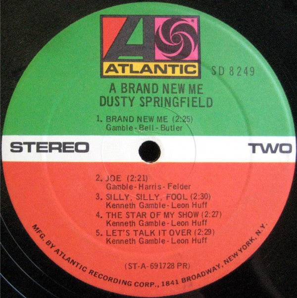 Dusty Springfield : A Brand New Me (LP, Album, PR )