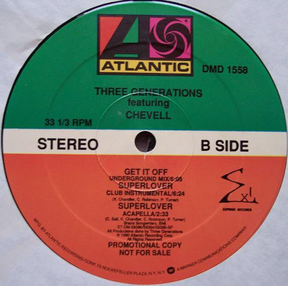 Three Generations Featuring Chevelle : Superlover (12", Promo)