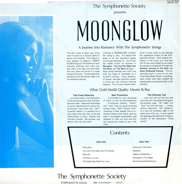 Symphonette Strings : Moonglow (LP)