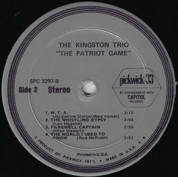 Kingston Trio : The Patriot Game (LP, Comp)