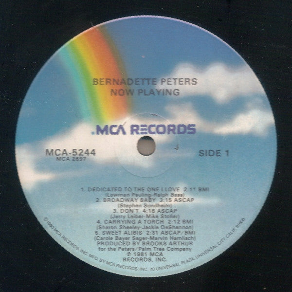 Bernadette Peters : Now Playing (LP, Album, Glo)