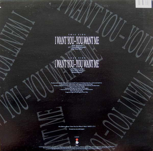 Starpoint : I Want You - You Want Me (12")