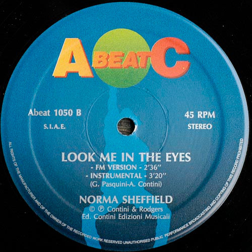 Norma Sheffield : Look Me In The Eyes (12")
