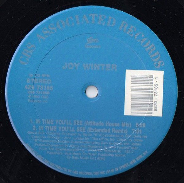 Joy Winter : In Time You'll See (12", Single)
