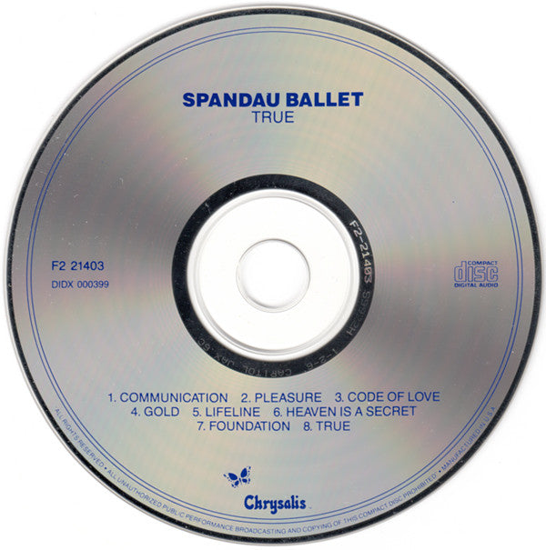 Spandau Ballet : True (CD, Album, RE, CAP)