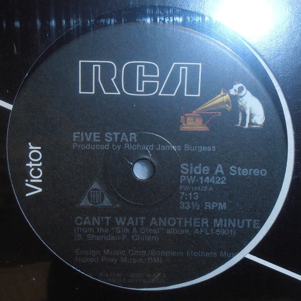 Five Star : Can't Wait Another Minute (12")